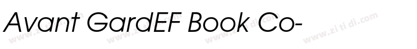 Avant GardEF Book Co字体转换